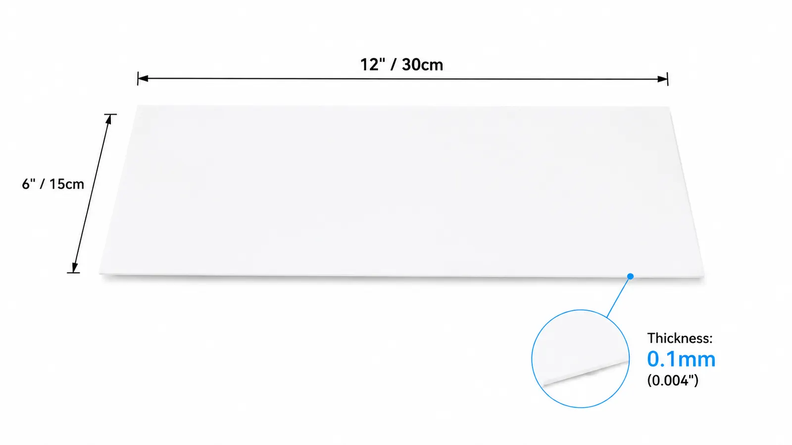 6x12 inch flat parchment
